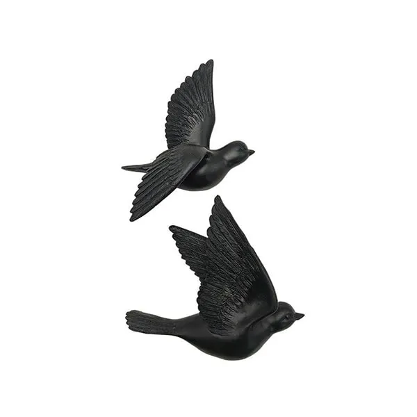 Emdé – Lot de 2 « Oiseaux volants » noirs